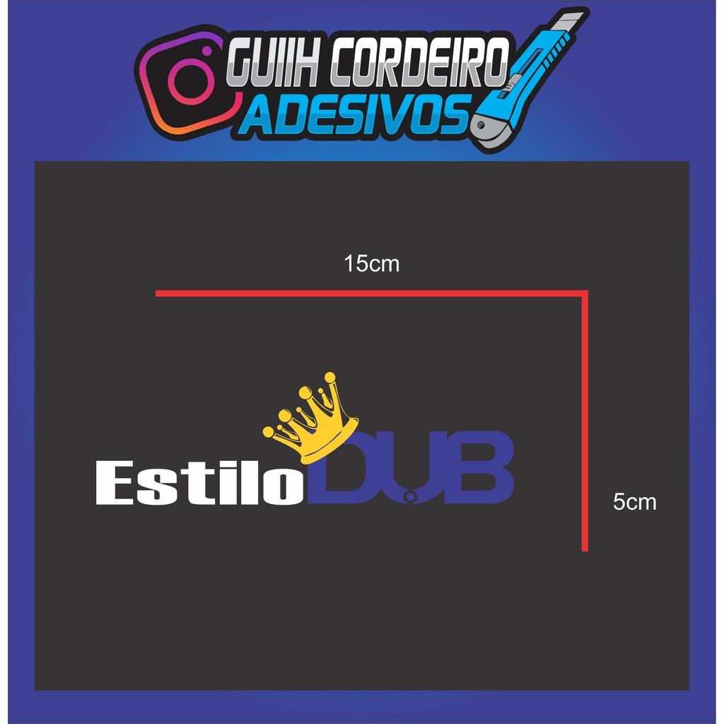 Adesivo Estilo DUB - carros rebaixados | Shopee Brasil