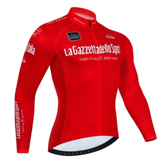 Tour De Italia Itália Manga Longa Ciclismo Jerseys Camisas De Bicicleta De  Ponto Onda MTB Quick Dry Bike Wear Ropa Hombre