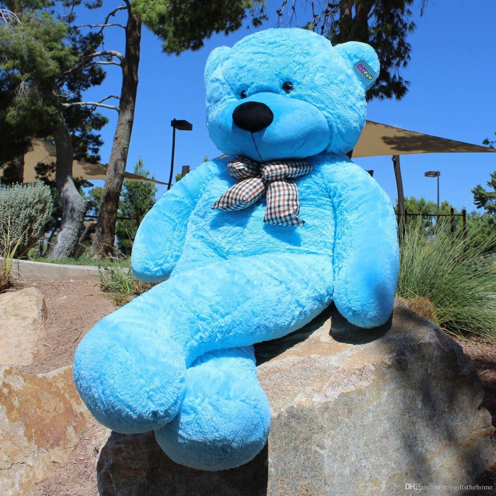 urso azul 2 metros antialergico bem cheio nacional | Shopee Brasil
