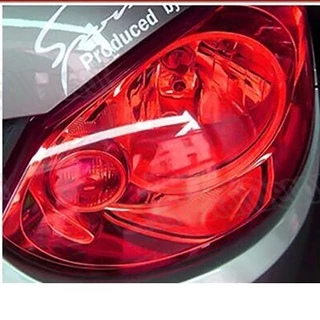 Película Adesivo Lanterna Farol Carro Moto 50cmx30cm Vermelha