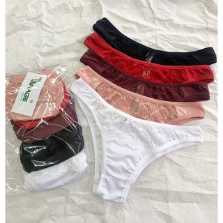 Kit com 5 calcinhas Gaby Com Detalhe em Renda para Revenda de Lingerie e Moda Intima na Promoção