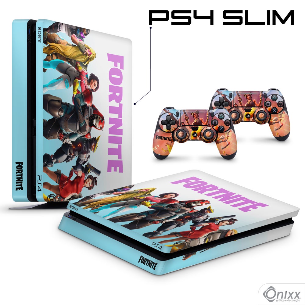 Skin PS4 SLIM Adesiva Fortnite