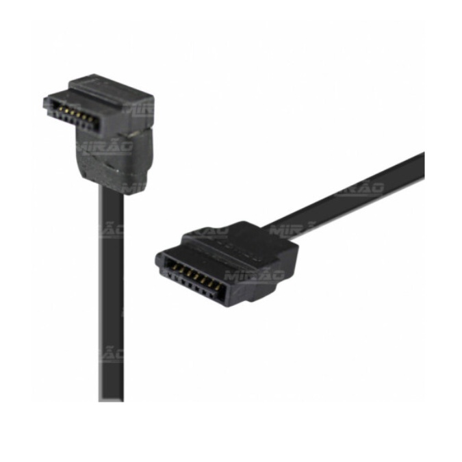 Cabo Sata 3 6gb/s Com Ponta 90º Padrão Original 15cm