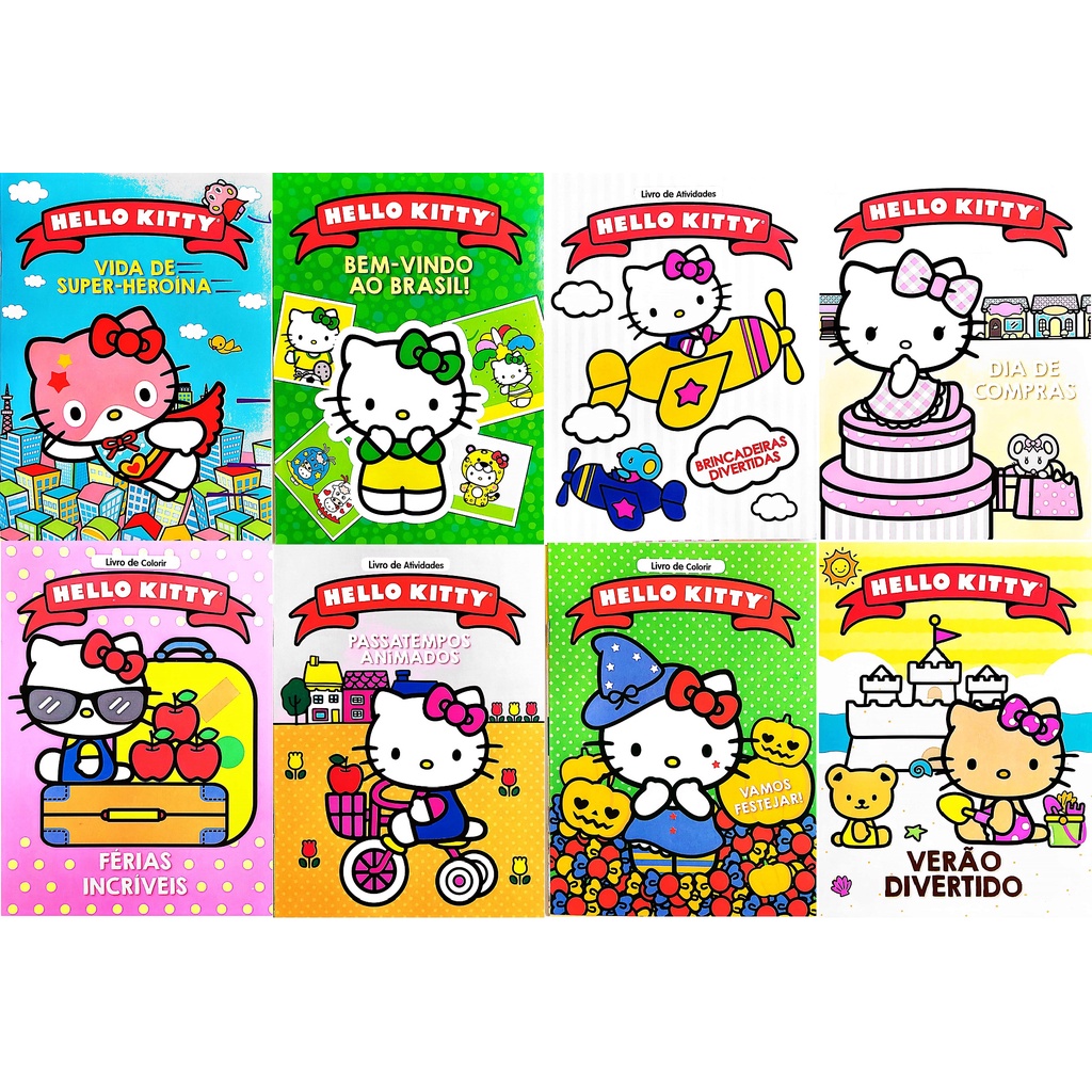 KIT C/8 LIVROS HELLO KITTY CIRANDA CULTURAL | Shopee Brasil