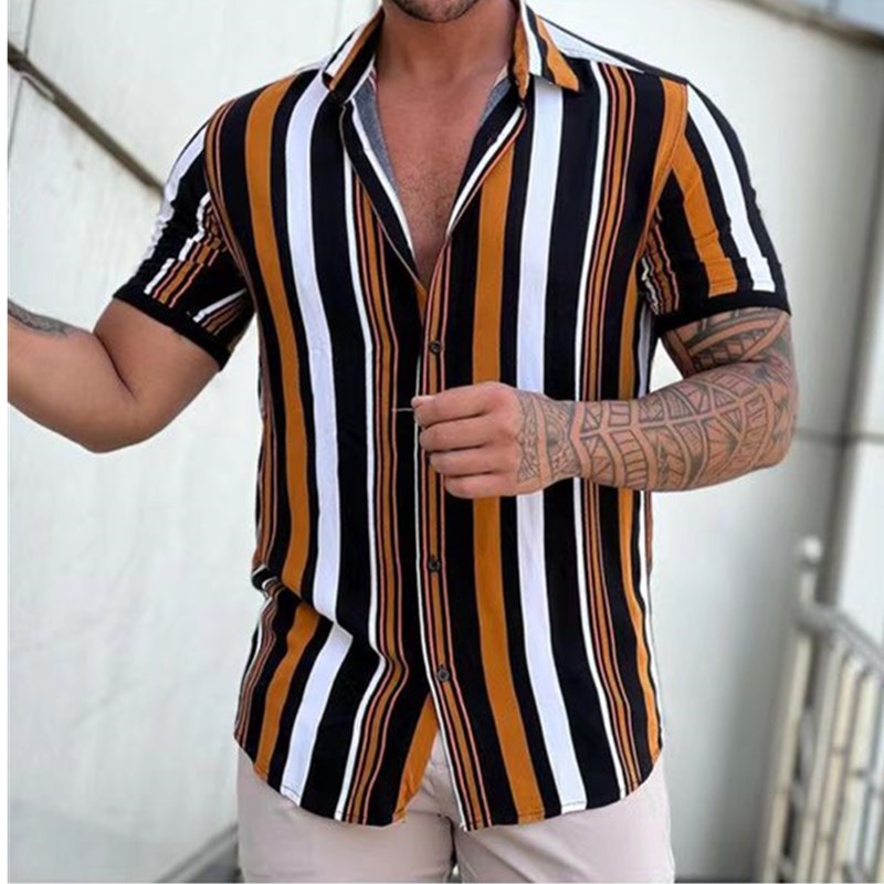 Camisa listrada deals masculina vertical