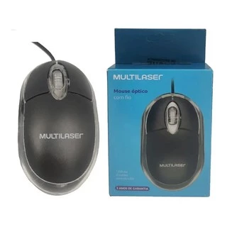 Mouse Usb Optico Preto Classic Multilaser