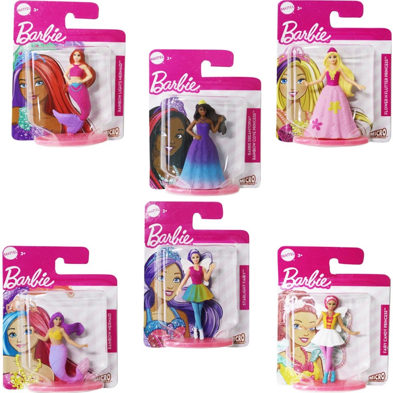 Boneca Barbie Figuras Roulette Miniatura Colecionavel 1 Unidade