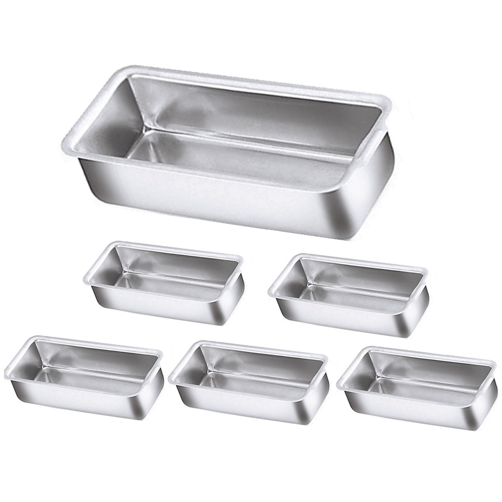 Jogo 6 Formas N°1 Assadeira Pão Caseiro Gelo E Bolo Inglês Tortas