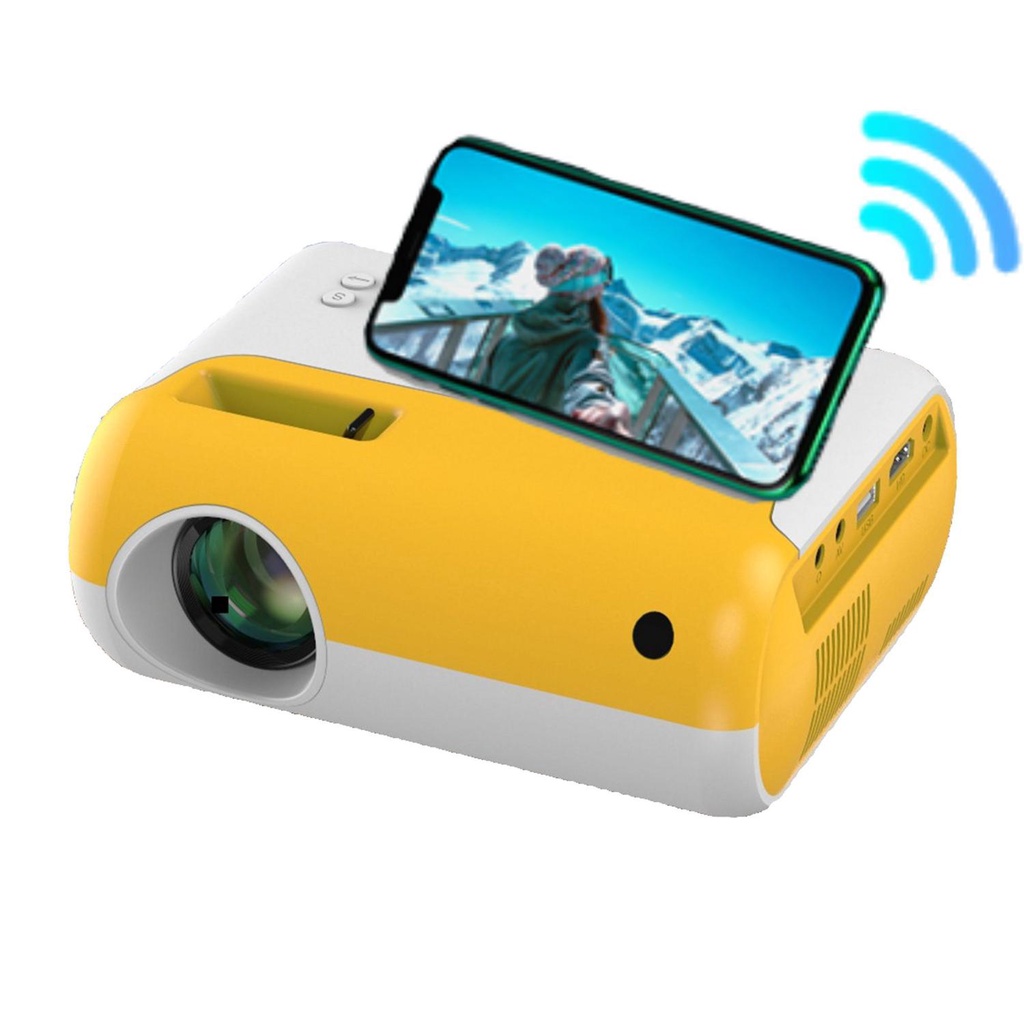 Mini Projetor LED para Celular Wifi Portatil Datashow FullHD | Shopee ...