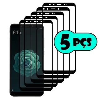 Kit Com 5 Películas de Vidro 3D Para Xiaomi Mi A2