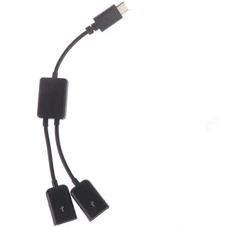 Cabo Usb Femea / Type C Tipo C Y/ Otg 2 Em 1 Novidade