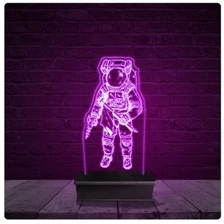 Luminária e Abajur Acrílico Led - Astronauta Desenho 16