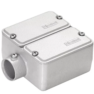 Condulete Tipo E Duplo Cinza Aluminio 3/4 Conduletzel Wetzel