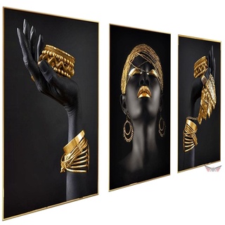 Quadro Decorativo P/ Sala Quarto Cozinha Mulher Africana 120x60