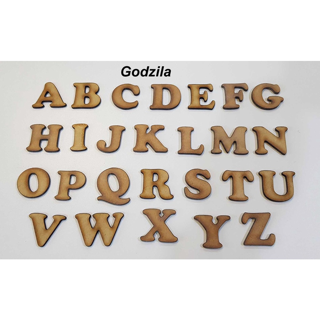 5 Letras E Números Em Mdf Cru 5cm E 3mm De Espessura | Shopee Brasil