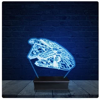 Luminária Led Acrilico Abajur - Estrela Da Morte