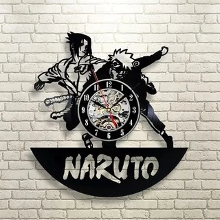 Naruto 02 - Relógio Disco De Vinil Decoração