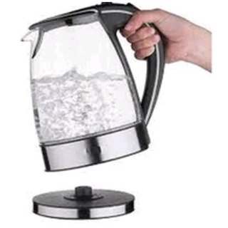 Chaleira Jarra Elétrica De Vidro Transparente Com Led 1,8lt 220v caixa