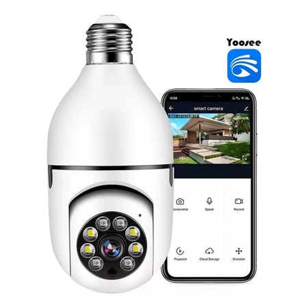 Camera Ip Seguraca Lampada App Yoosee C visao Noturna