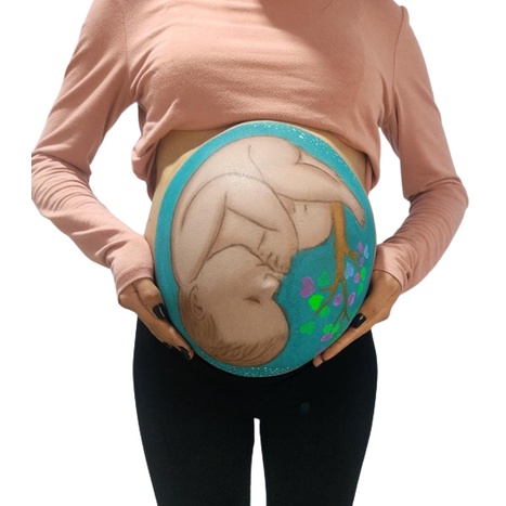 moldes/desenho para pintura gestacional/ arte gestacional/ultrassom natural