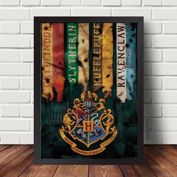 Quadro Decorativo Harry Potter Corvinal 23x33cm