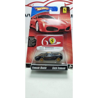 Hot Wheels Ferrari Racer Enzo Ferrari Black & Gold Enzo 60th Hot Wheels Ferrari Racer Enzo Ferrari Black & Gold Enzo 60th