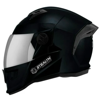 Capacete Moto Fechado Masculino Feminino Stealth Solid Brilhante Todas As Cores Viseira Cromada Espelhada Protork