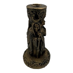 Castiçal Deusa Triplice Wicca Wiccaa Resina 20cm | Shopee Brasil