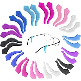 5 Pares , (10 Unidades) Trava De Silicone Antideslizante Para Oculos Hastes, Suporte Para Óculos Não Cair Do Rosto - Gancho De Silicone Para Óculos - Trava De Oculos