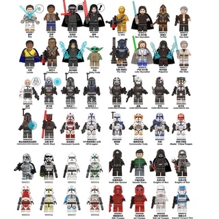 Série Star Wars Skywalker Minifigures Blocos De Construção De Brinquedos Clone Troopers Darth Maul