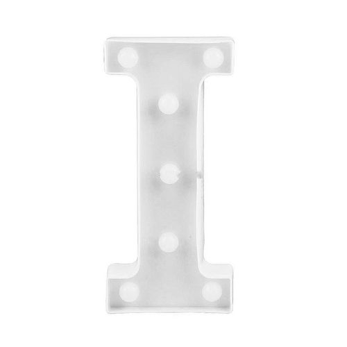 Letra I Luminária Decorativa Luminosa Led 3D Letra 22 Cm | Shopee Brasil