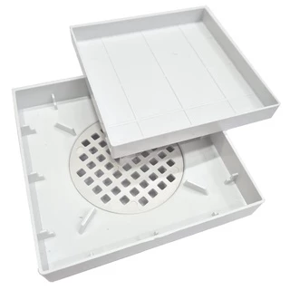 Ralo Invisível Oculto 15cm com Tela de Retenção