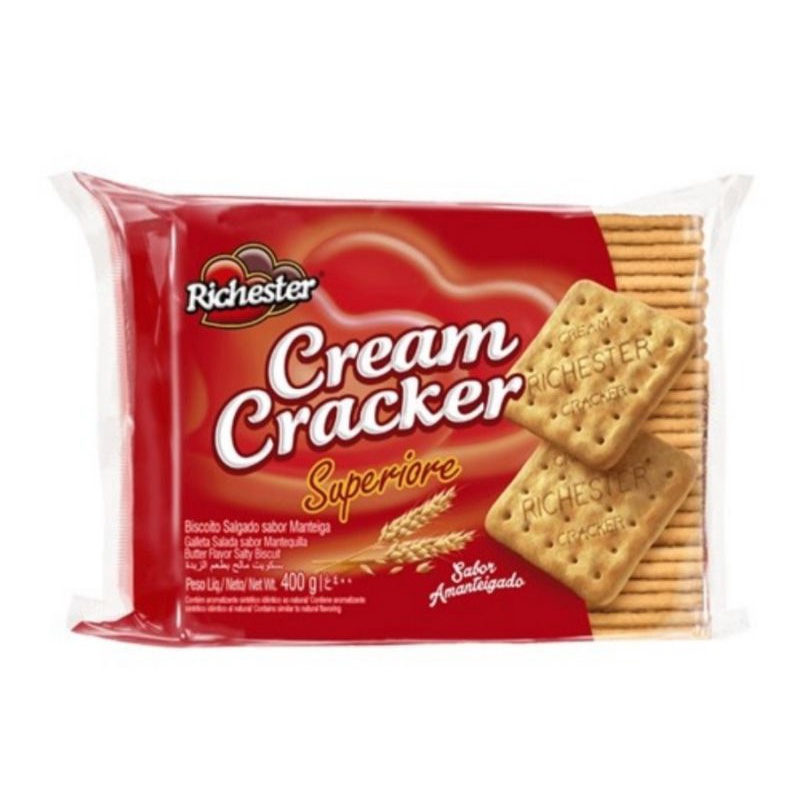 Biscoito Cream Cracker e Água e Sal Richester 400g Shopee Brasil