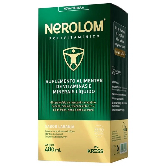 Nerolom Polivitaminico Sabor laranja 500ml | Shopee Brasil