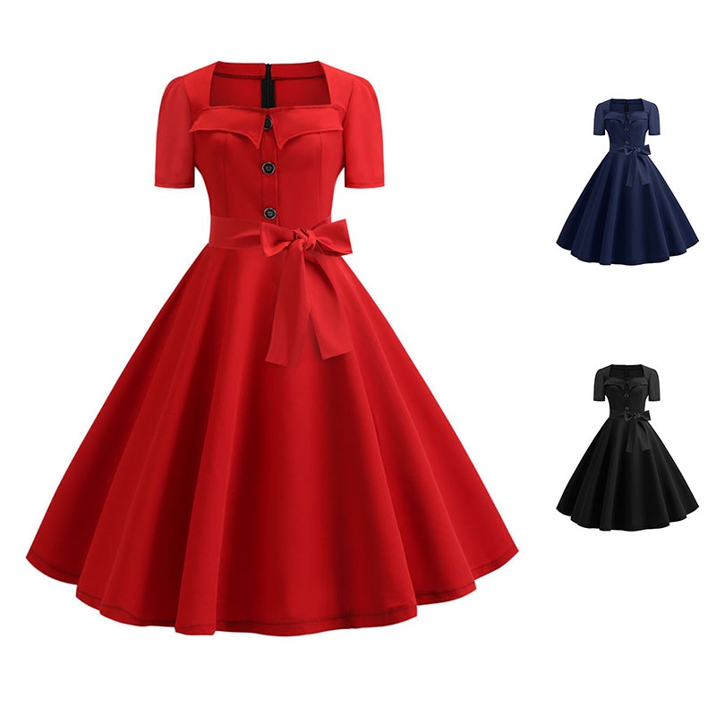 vestido vintage anos 50  Roupas femininas dos anos 50, Vestidos vintage,  Roupas anos 50