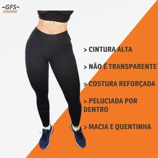 Legging Feminina Peluciada - Calca legg Suplex Liso