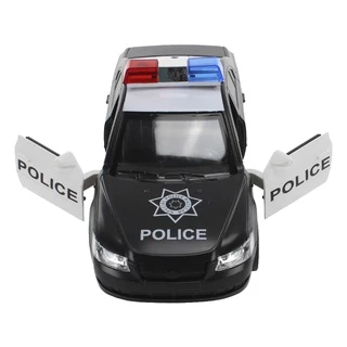 Carro De Polícia Com Som E Luzes Sirene Realista Bbr Toys