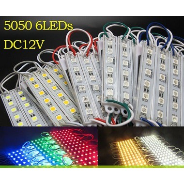 MATA Led Módulo Haste 6 Olhos SMD 5050 Cor À Prova D'água | Shopee Brasil