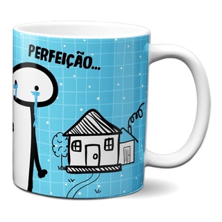 Caneca Flork Meme Palito Figurinha Sticker Presente Criativo Frases  Divertidas Engraçadas