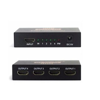 Splitter Distribuidor Hdmi 1x4 3d Divisor Full Hd 1.4 1080p