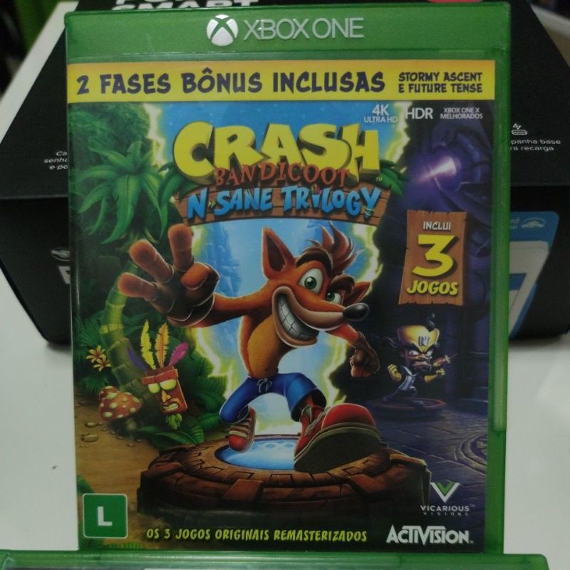 Crash Bandicoot Nsane Trilogy Xbox One (Jogo Mídia Física