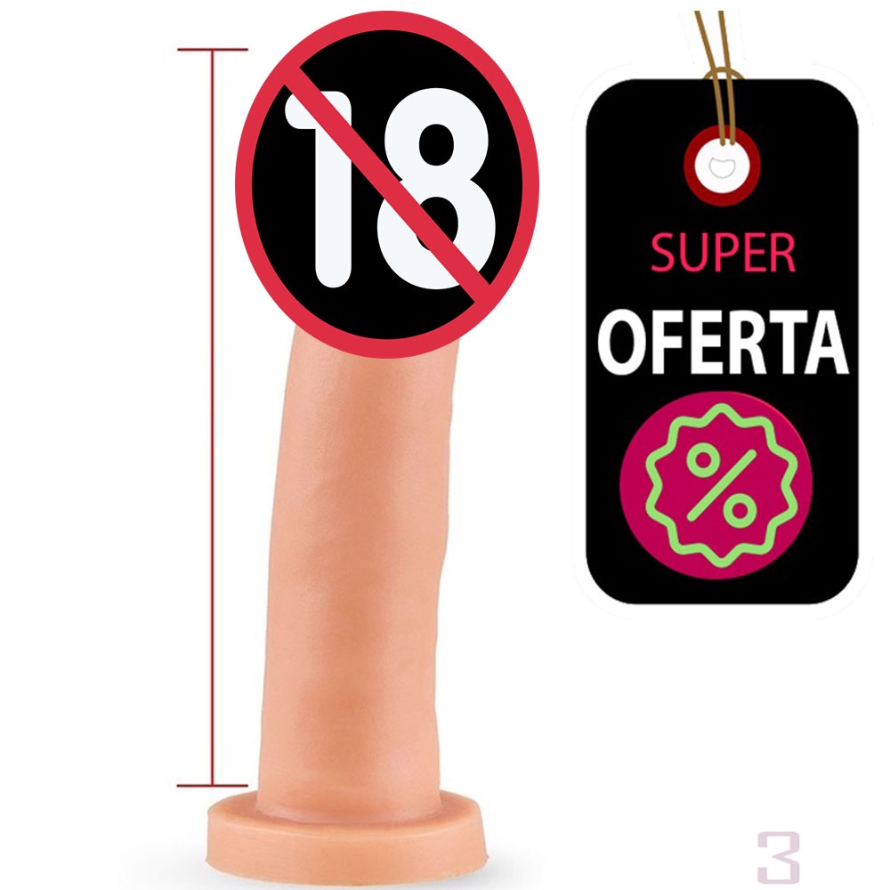 Penis De Borracha Realístico 16,5x 4cm - Marca Top Gel Sexy Shop Produtos  Eróticos | Shopee Brasil