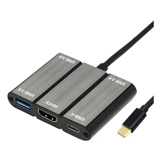 Adaptador Type c Para HDMI 5 em 1 4K H