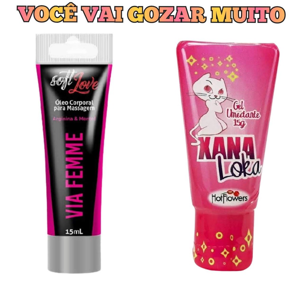 Kit Excitante Feminino Esquenta Esfria E Vibra Xana Loka Intensificador De Orgasmo Feminino