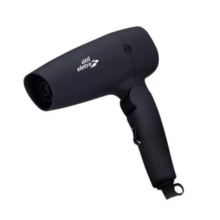 Secador de Cabelo Portátil Útil Eletro Bivolt, Punho Dobrável Preto - Promoção