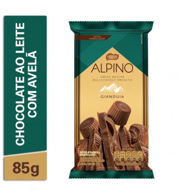 Chocolate Nestlé Alpino 85g Sabores Shopee Brasil 2842