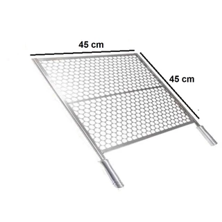 Grelha 45x45 Churrasqueira Inox 430 Churrasco Top