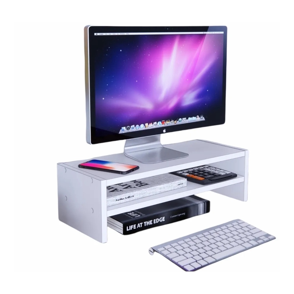Suporte Para Monitor Mesa Elevado Organização Home Office
