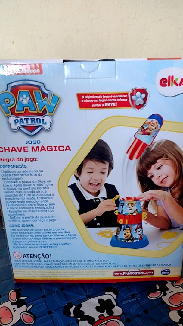 Jogo Infantil - Chave Magica - Patrulha Canina - 1219 - Elka - Real  Brinquedos
