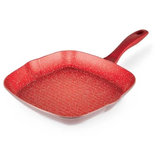 Frigideira Polishop - Grill Pan - Vermelha